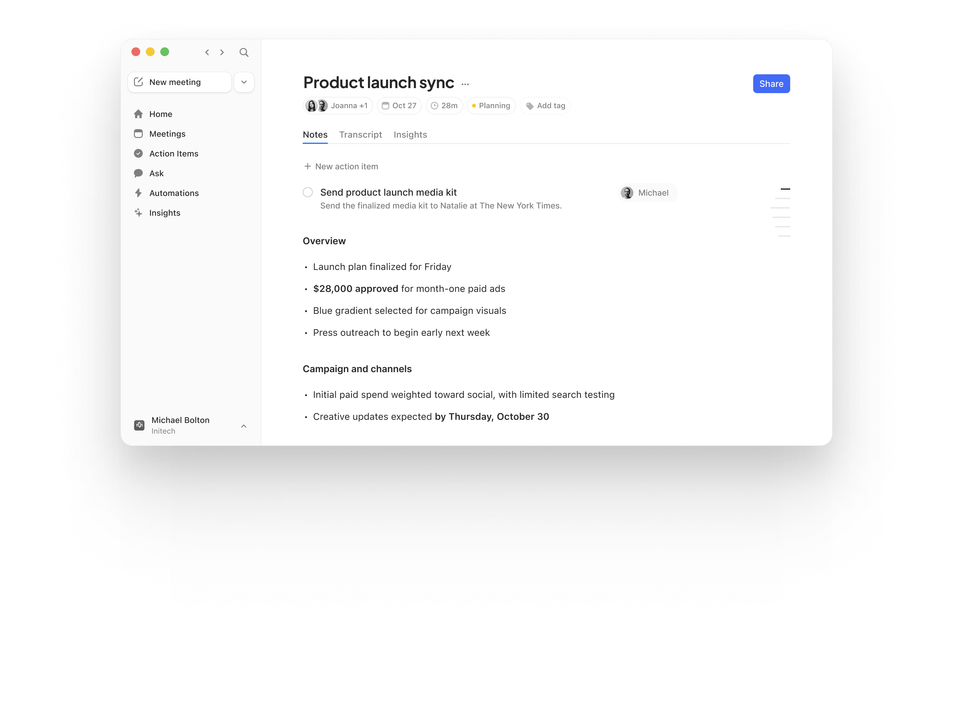 Circleback screenshot