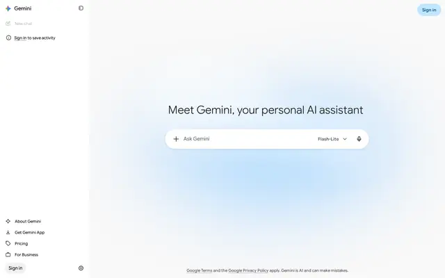 Screenshot of the Gemini 3.1 Pro website